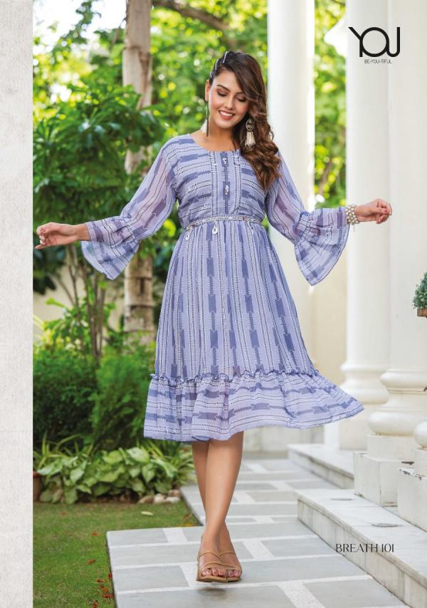 Wanna Breath Georgette Printed Trending Tunics Collection